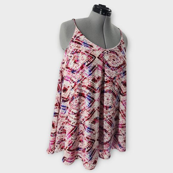 Show Me Your Mumu Circus Mini Dress Women's M Pink Abstract Slip Lined NWT - Picture 3 of 7